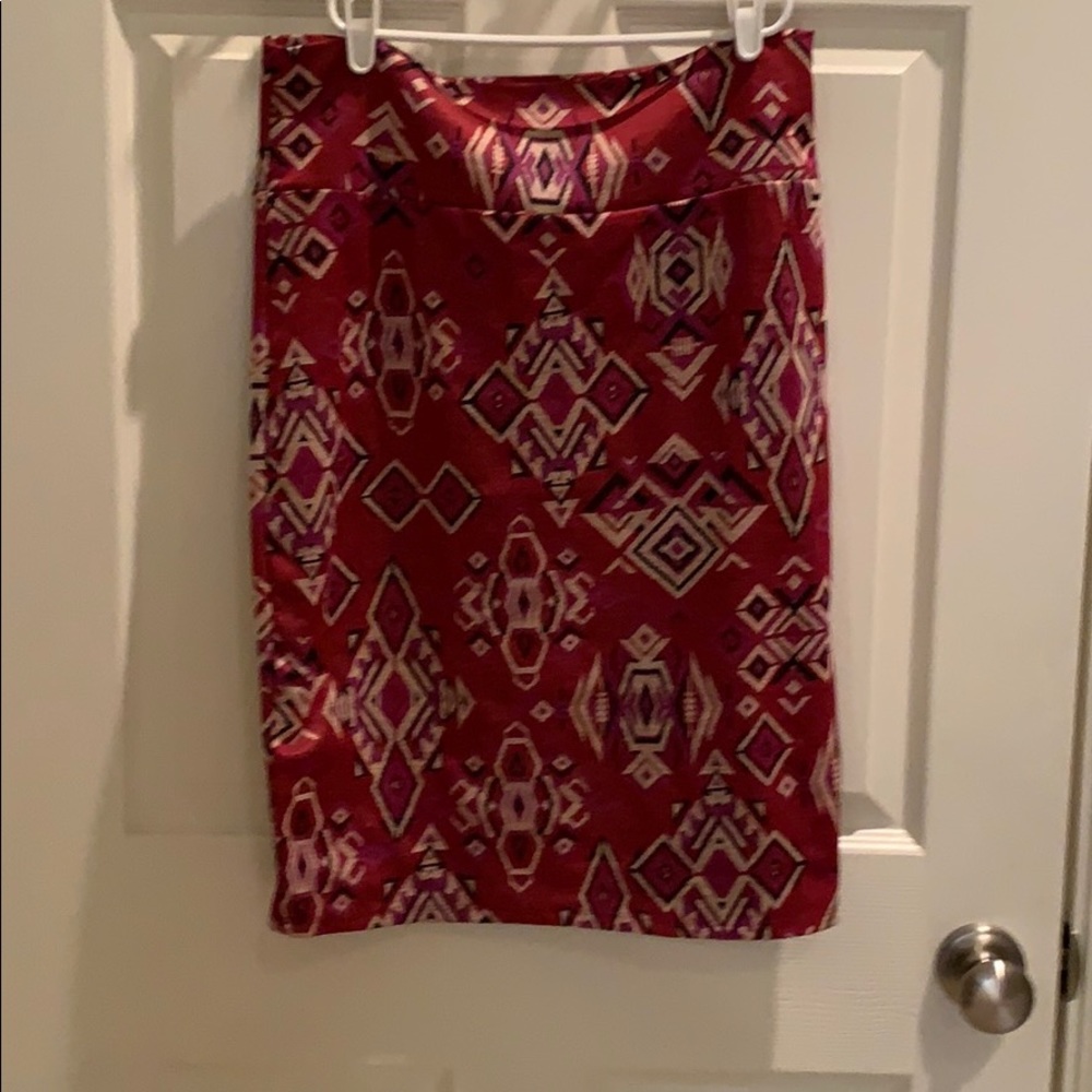 LuLaRoe Cassie XL pencil skirt pull on southwest